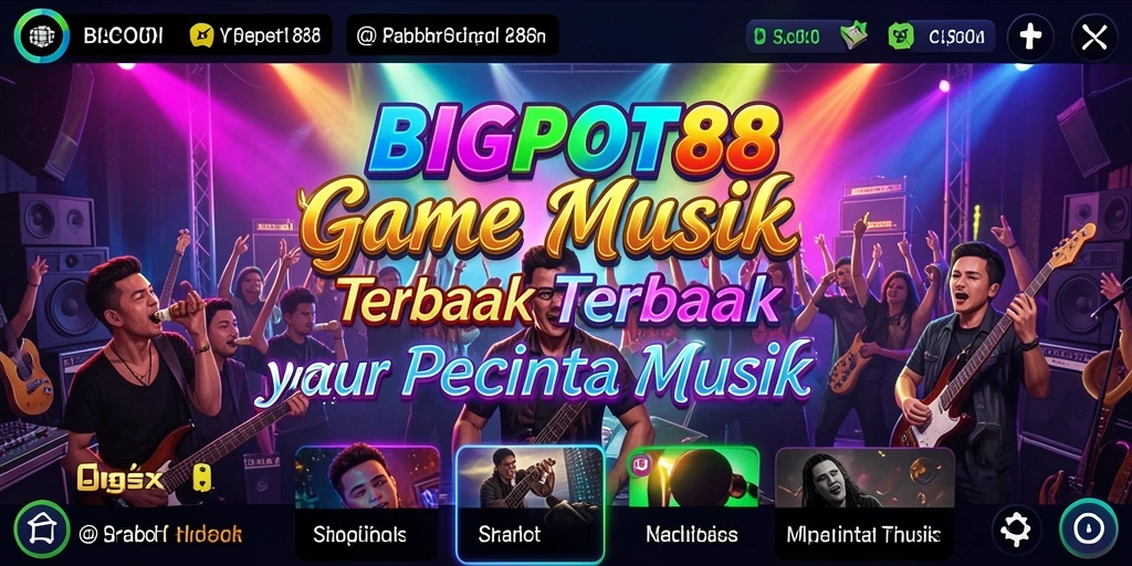 Tangkapan layar BIGPOT88 menampilkan permainan musik yang penuh semangat dan interaksi.
