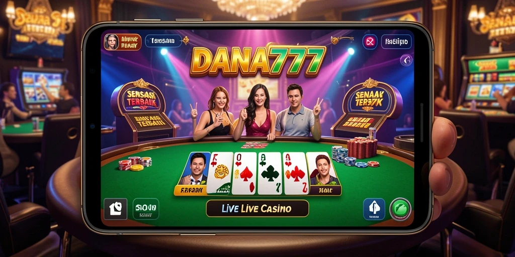 Tampilan gameplay DANA777 yang menarik dan interaktif di Live Casino.