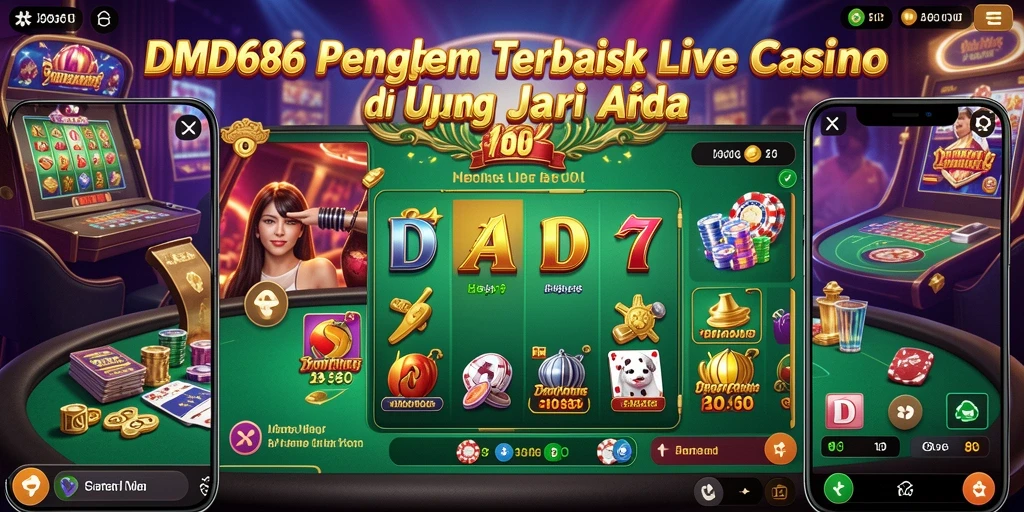 Tampilan menarik dari gameplay Live Casino DMD686