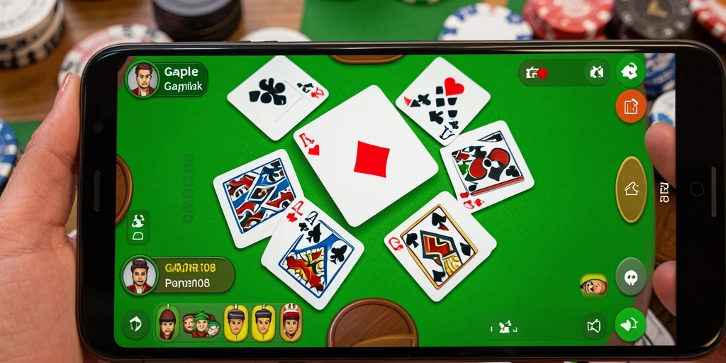 Tampilan gameplay Gaple yang seru dan interaktif di GACOR108.