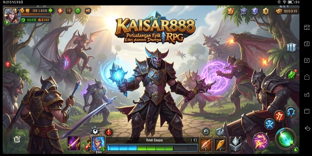Tampilan gameplay epik di dunia KAISAR888 yang menakjubkan.