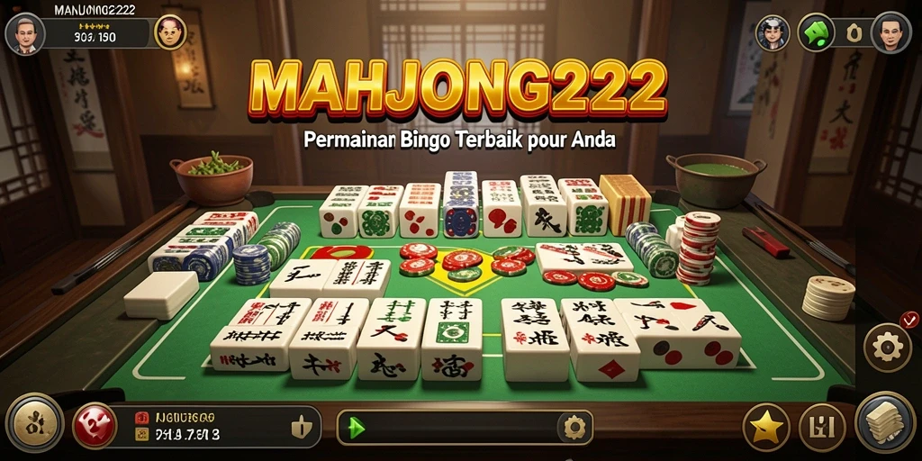 Screenshot permainan <strong>MAHJONG222</strong> menunjukkan momen seru saat bermain Bingo.