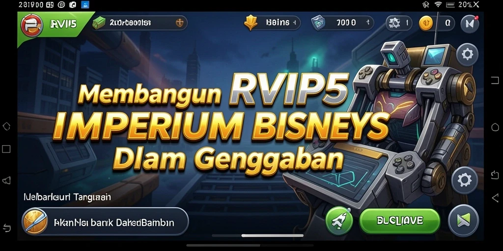 Tangkapan layar gameplay RVIP5 yang menampilkan manajemen bisnis yang efektif.