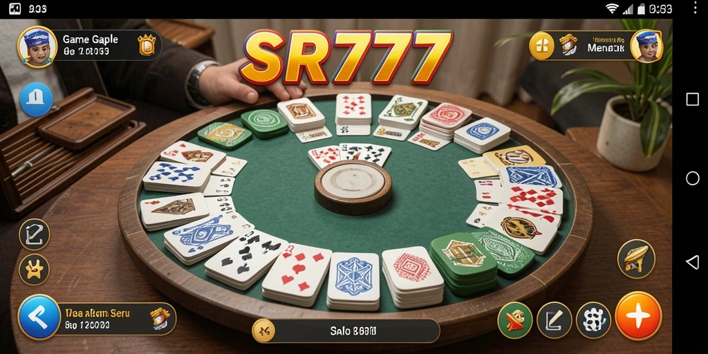Tampilan gameplay seru dalam permainan Gaple SR777.