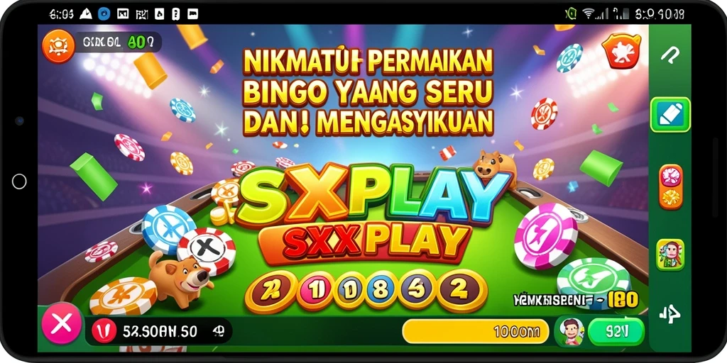 Tampilan menarik dari gameplay Bingo di SXXPLAY.