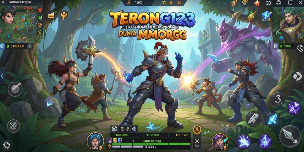 Gameplay seru di dunia fantasi MMORPG yang penuh petualangan.
