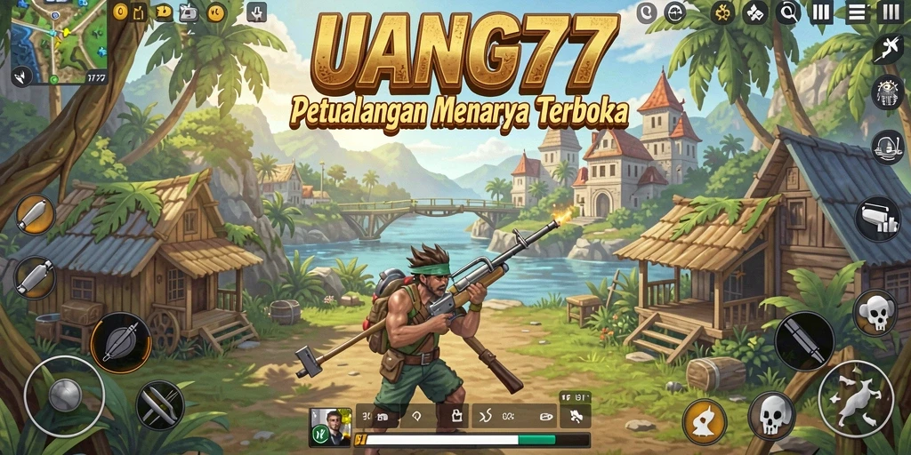 Tampilan gameplay seru dalam dunia Open World UANG77.